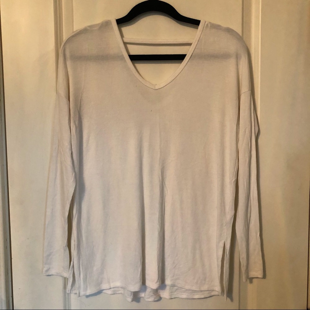 White Thin Stretchy Sweater